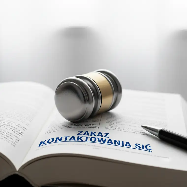 Kobieta rozmawia z prawnikiem w sądzie rejonowym o zakazie kontaktowania się przy uporczywym stalkingu, omawiając dowody nękania