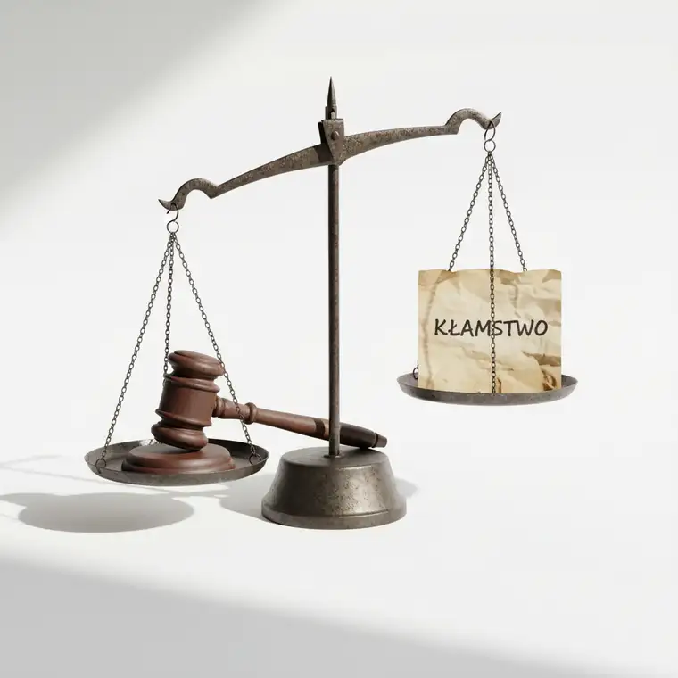 Zmartwiona osoba w kancelarii prawnej konsultuje, co grozi za fałszywe zgłoszenie stalkingu na policję w konflikcie rodzinnym